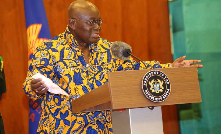 President Akufo-Addo speaking at the event